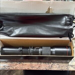 Black Telephoto Camera Lens, 5mm F/8.0 Multi Coated